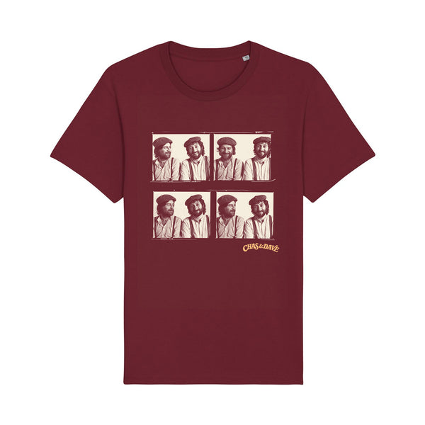 C&D FOUR PICTURE MAROON T-SHIRT