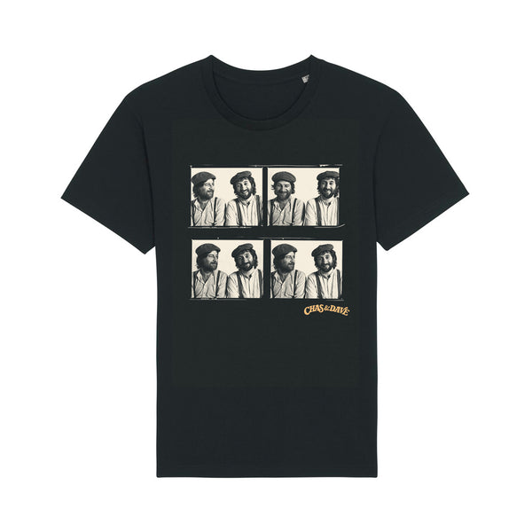 C&D FOUR PICTURE BLACK T-SHIRT